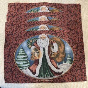 Travis Spencer Set of 4 Tapestry Christmas Santa Placemats